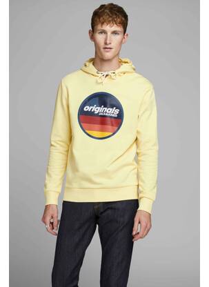 Jack Jones Sweat Capuche Homme De Couleur Jaune 2024285-jaune0 - Modz