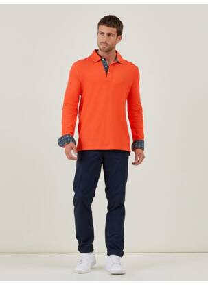 Vicomte Arthur Polos Homme De Couleur Orange 2238914 orange Modz