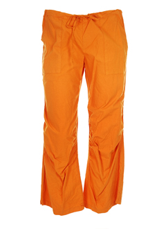 nais pantacourts femme de couleur orange
