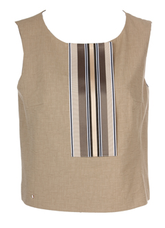 sportmax t-shirts femme de couleur beige