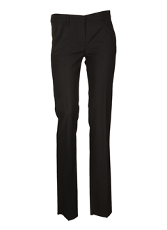 sportmax pantalons femme de couleur noir