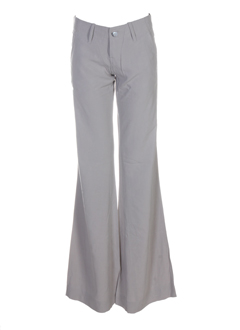 charlie joe pantalons femme de couleur gris perle