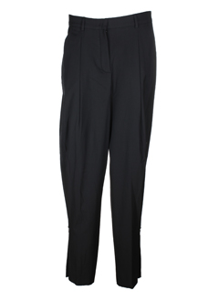 sportmax pantalons femme de couleur noir