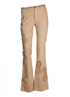 eclectic mood pantalons femme de couleur camel