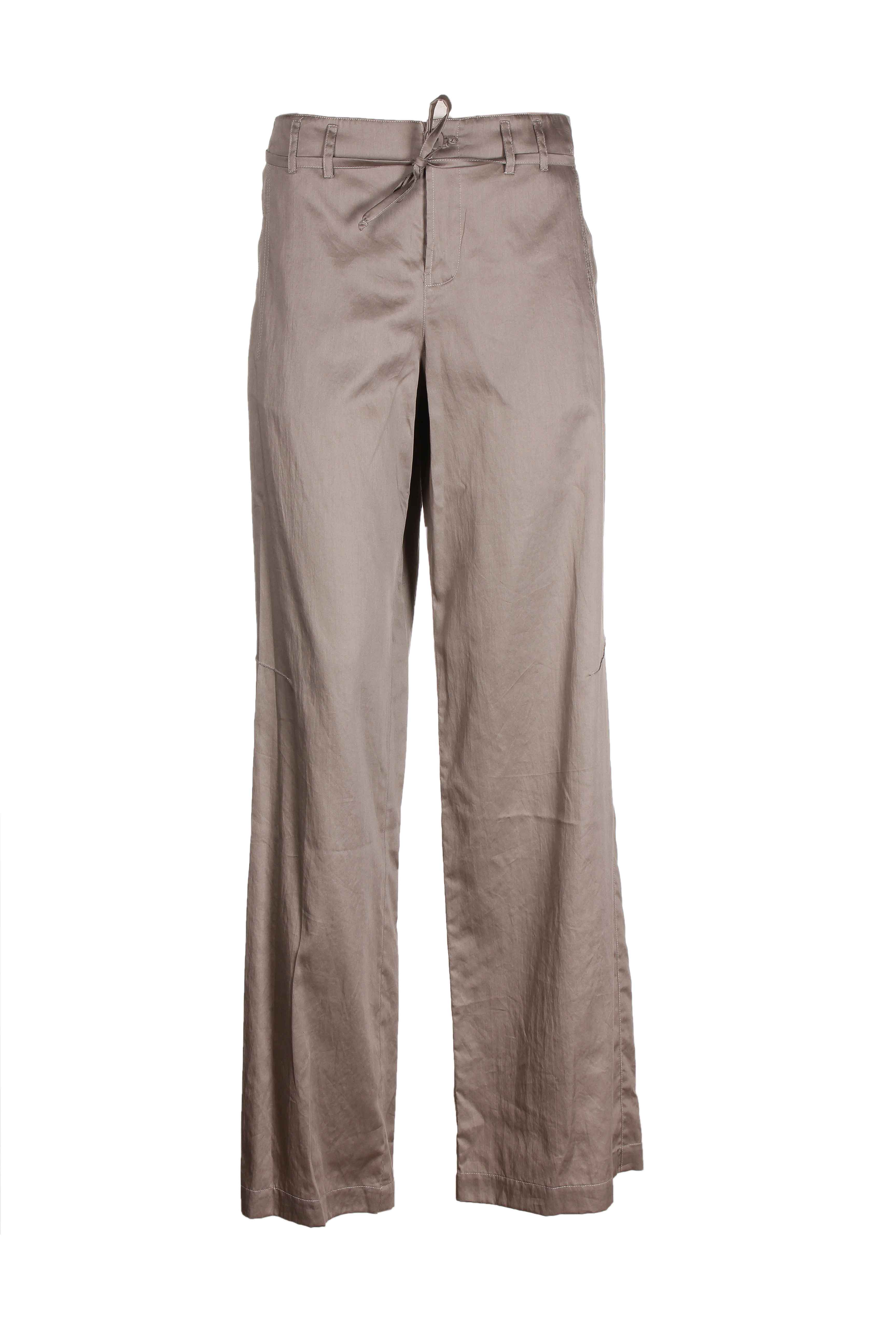 pier antonio gaspari pantalons femme de couleur cafe au lait