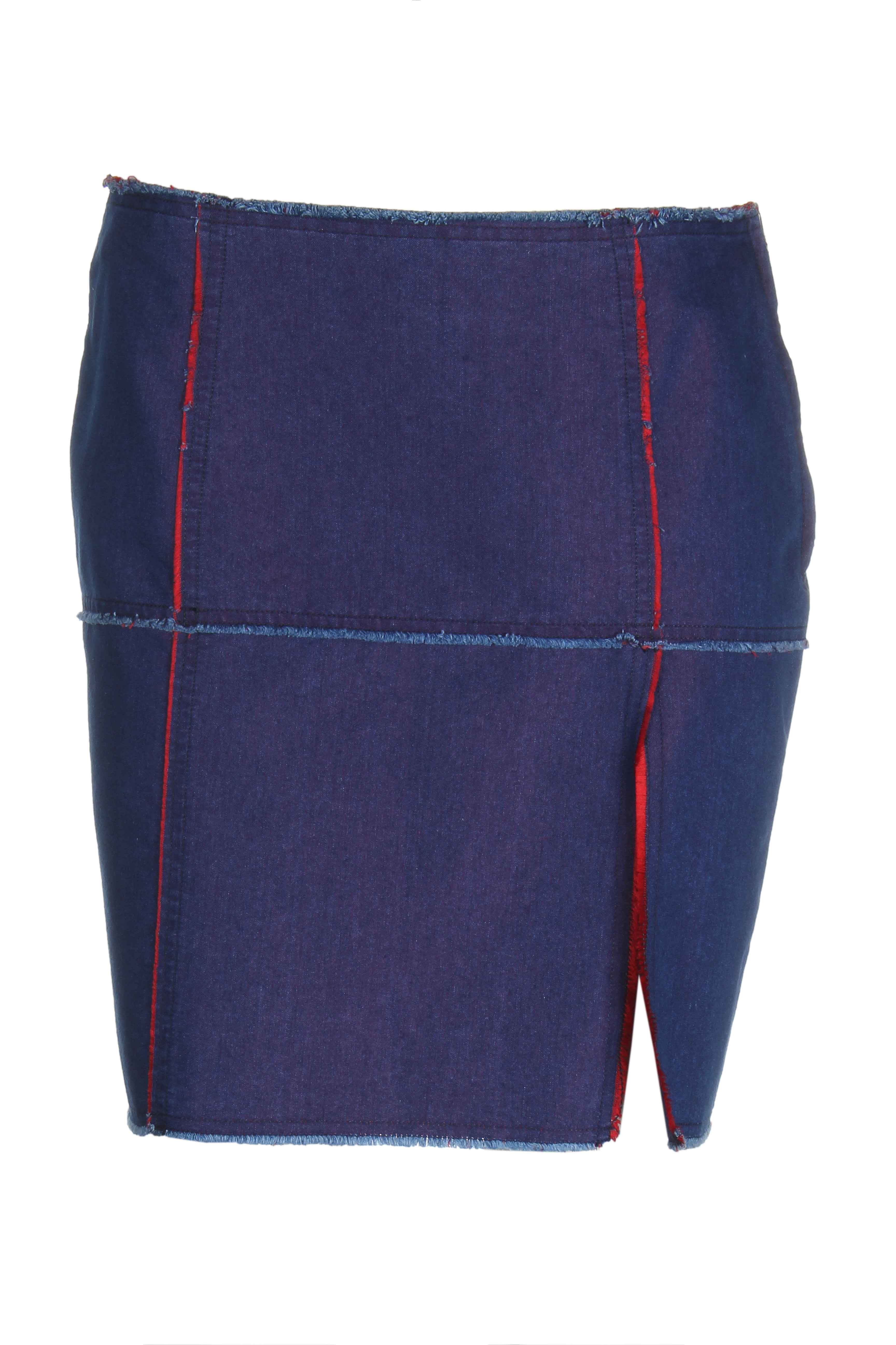 moschino jupes femme de couleur bleu fonce