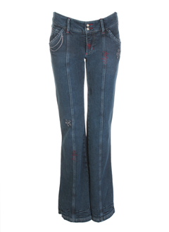 pje jeans fille de couleur bleu