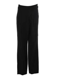 sportmax pantalons femme de couleur noir