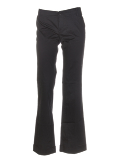 teddy smith pantalons femme de couleur noir