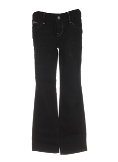 guess jeans pantalons fille de couleur noir