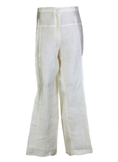 opaline pantalons femme de couleur ecru