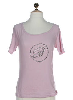 blumarine t-shirts femme de couleur vieux rose