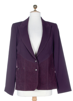 nathalie chaize vestes femme de couleur prune