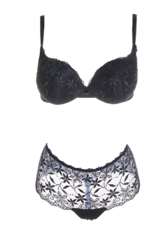 lizetta lingerie femme de couleur bleu