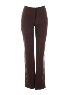 bleu blanc rouge pantalons femme de couleur marron