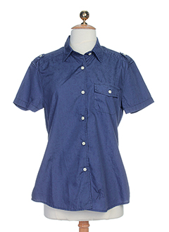 teddy smith chemises femme de couleur bleu fonce