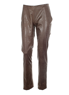 fairly pantalons femme de couleur marron