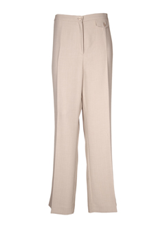 devernois pantalons femme de couleur ecru