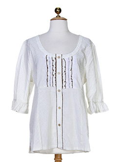 be the queen chemises femme de couleur beige multicolore