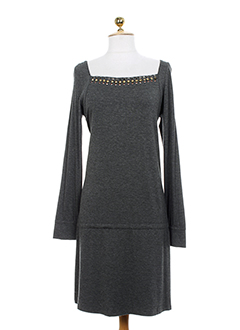 by soto robes femme de couleur gris fonce