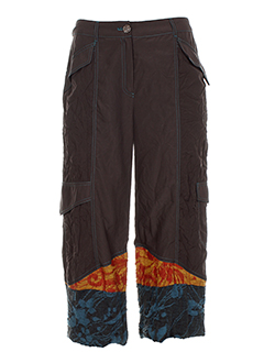 madame zaza pantacourts femme de couleur marron