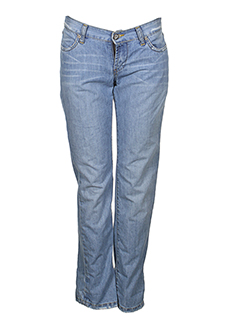 biscote jeans femme de couleur bleu clair