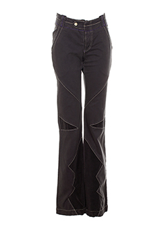 mcp pantalons femme de couleur marron fonce