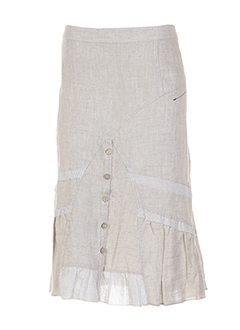be the queen jupes femme de couleur beige multicolore