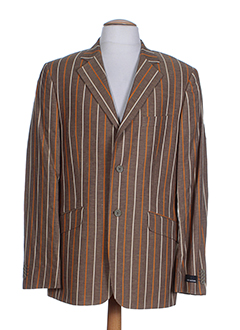 griffe noire vestes homme de couleur marron