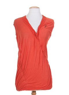 tricot chic chemises femme de couleur orange