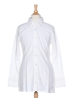 teddy smith chemises fille de couleur blanc