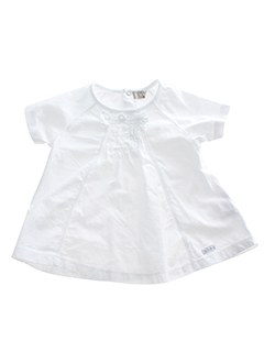 taille 0 chemises fille de couleur blanc