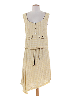 oreiller ensemble femme de couleur jaune