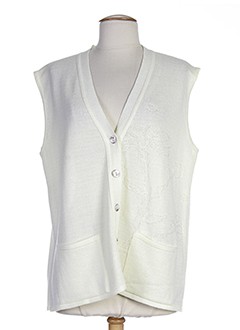 griffon gilets femme de couleur blanc
