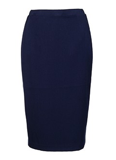 christine laure jupes femme de couleur bleu