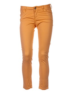 teddy smith pantalons femme de couleur orange
