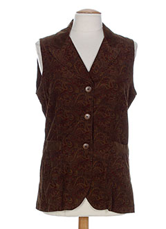 mitsouki gilets femme de couleur marron