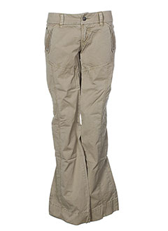 ddp pantalons femme de couleur beige