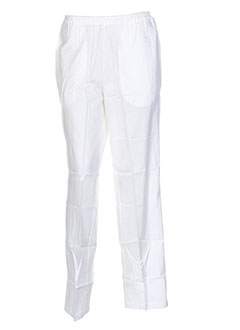 marie la lune pantalons femme de couleur blanc