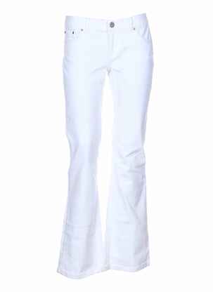 Pantalon casual blanc EU & UY pour femme