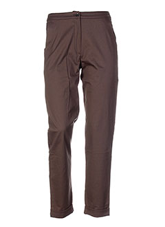 cannisse pantalons femme de couleur marron