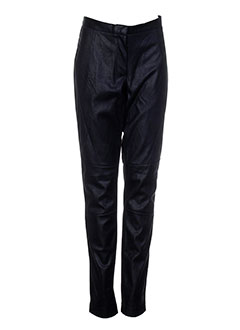 ichi pantalons femme de couleur noir