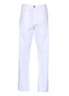 guess pantalons homme de couleur blanc