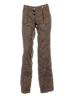 guess by marciano pantalons femme de couleur vert