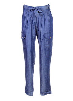 la petite francaise pantalons femme de couleur bleu