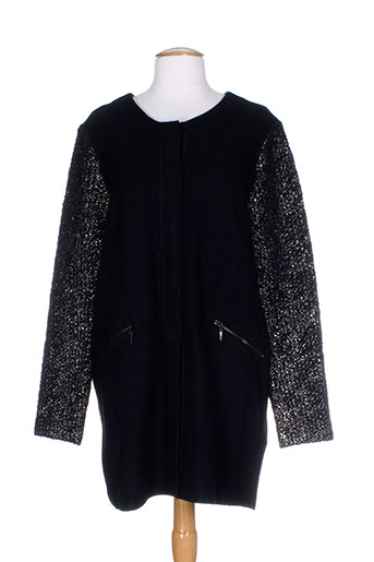 luisa cerano gilets femme de couleur noir