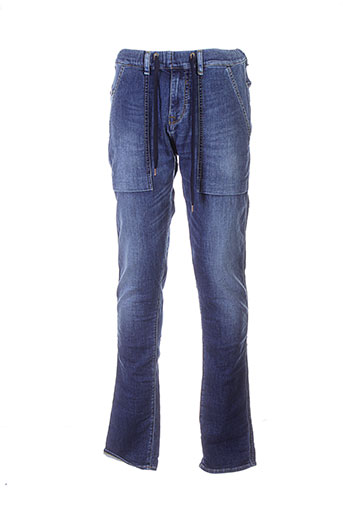 guess pantalons homme de couleur bleu
