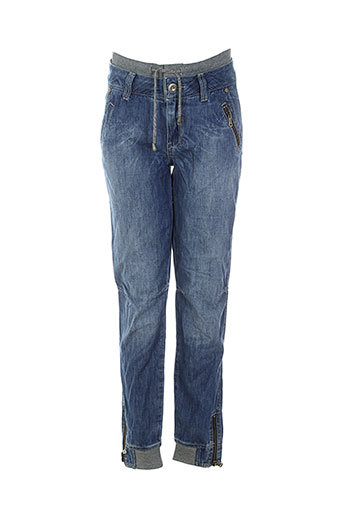 teddy smith pantalons fille de couleur bleu