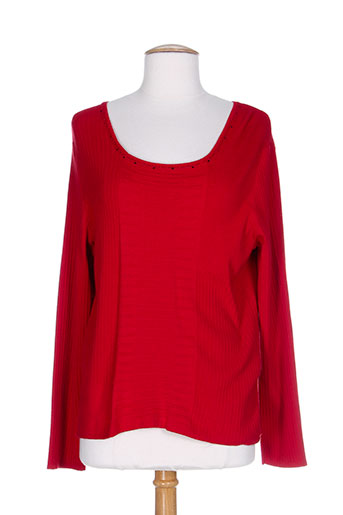 christine laure pulls femme de couleur rouge