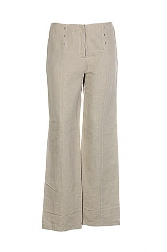 my way pantalons femme de couleur beige